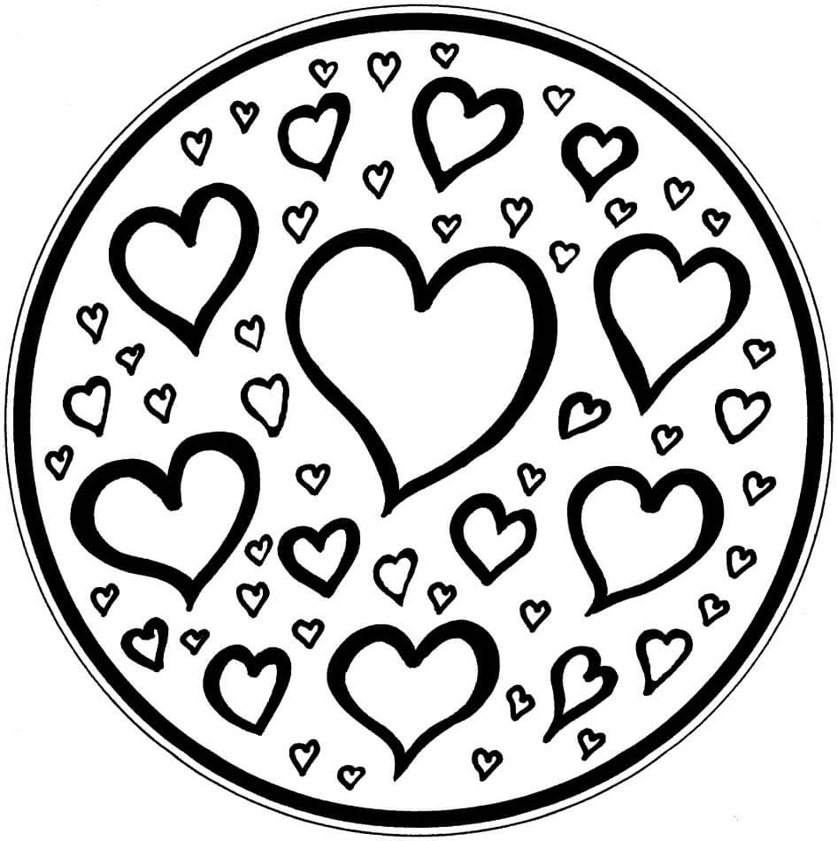 Mandalas Cœur 51